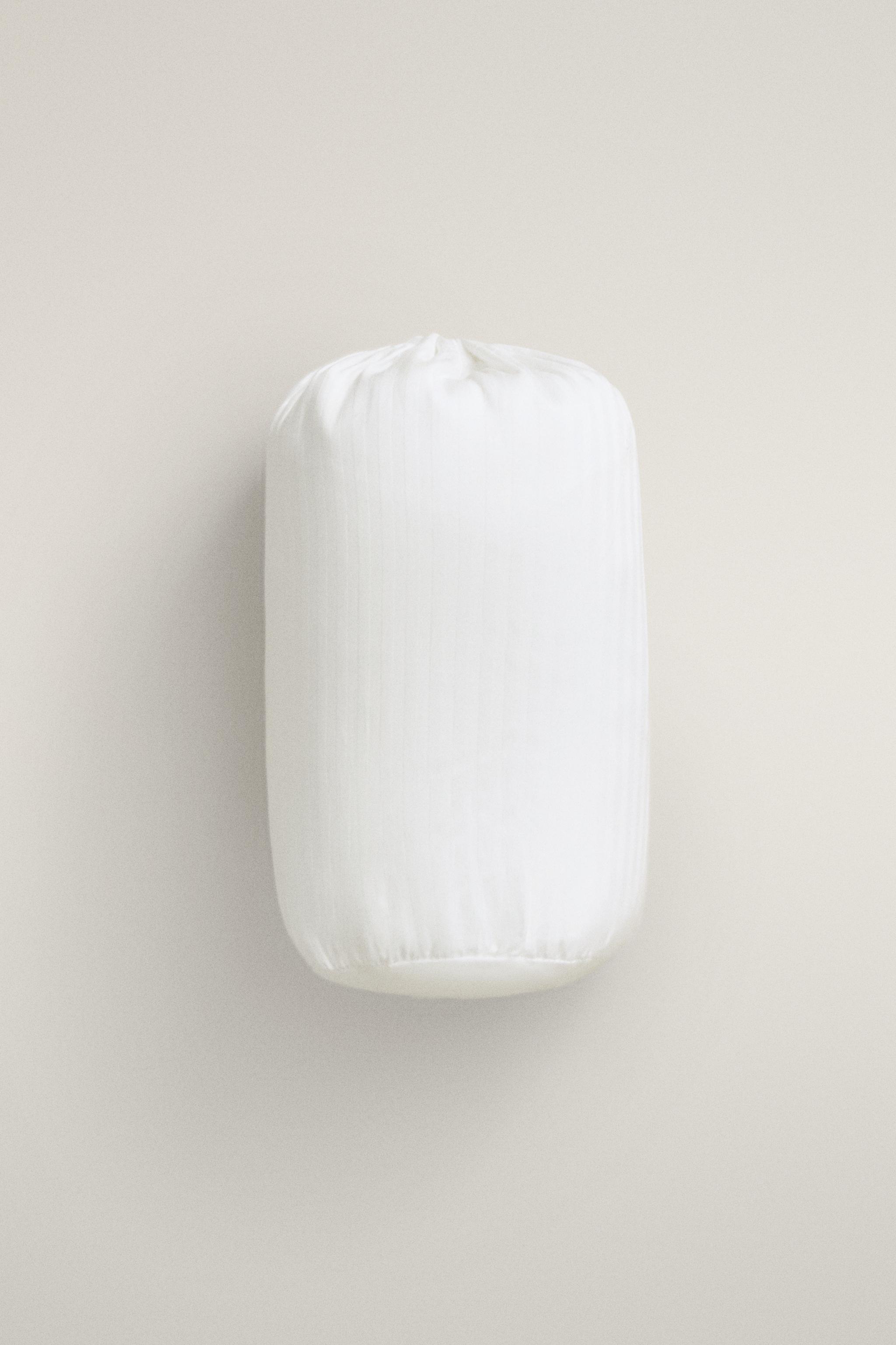 STRIPED COTTON MATTRESS PROTECTOR